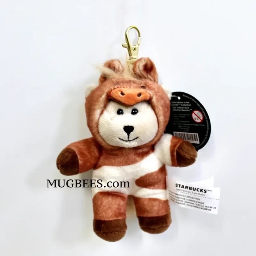 Starbucks Lunar New Year 2026 Bearista Horse Plush Keychain 255th Edition